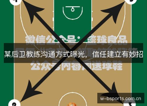 某后卫教练沟通方式曝光,信任建立有妙招 某后卫教练沟通方式曝光,信任建立有妙招